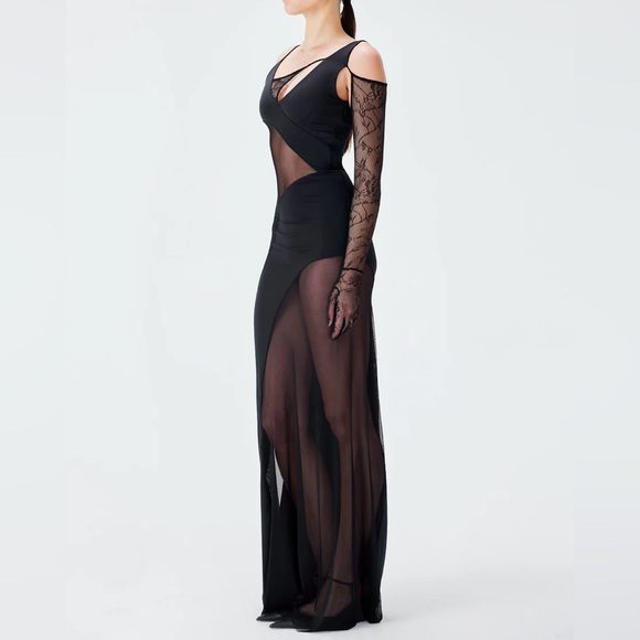 Black Mirage Dress Like New (IAmNotBasic Brand) size XS - Picture 2 of 7